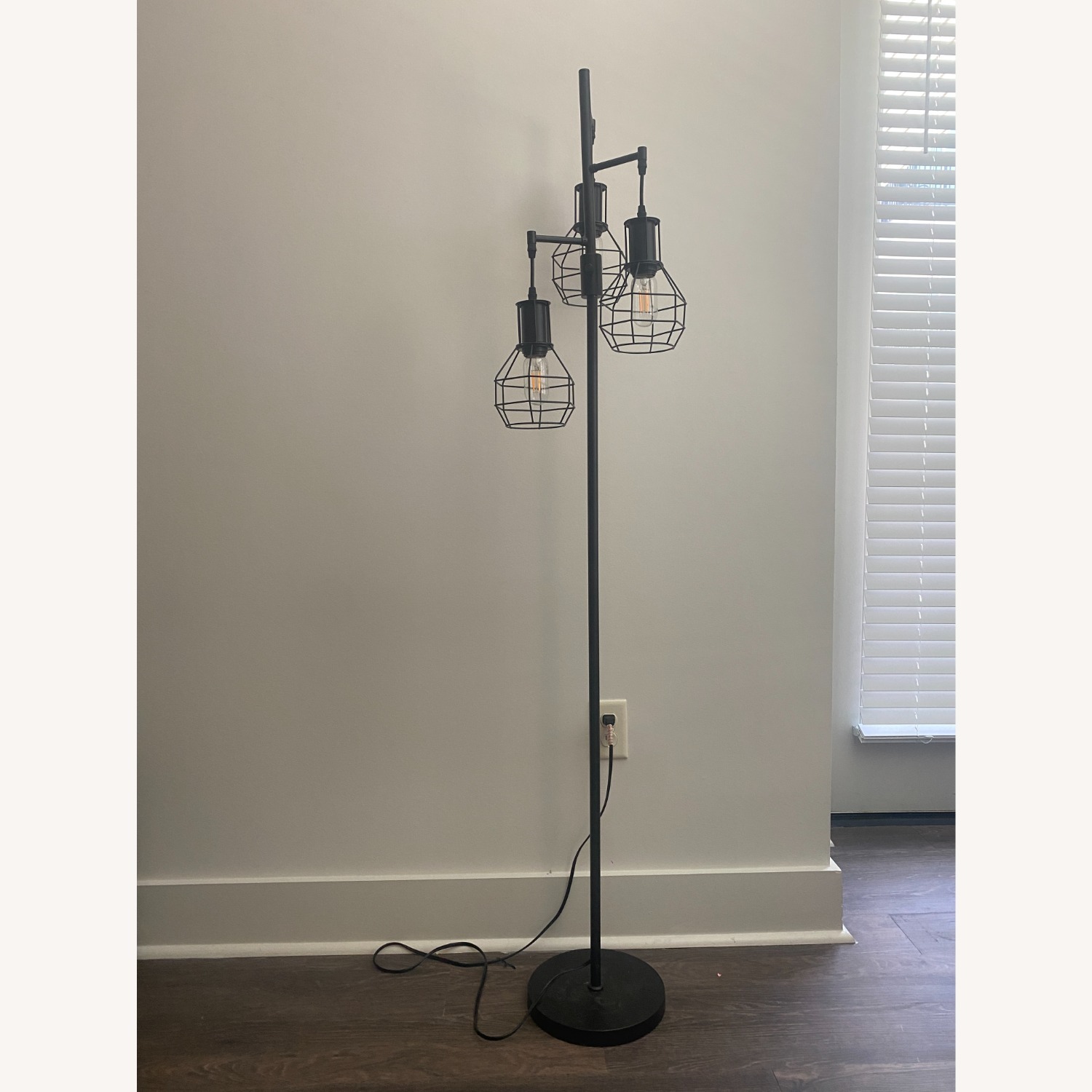 Modern Black Floor Lamp - Dimming Ddial - image-2