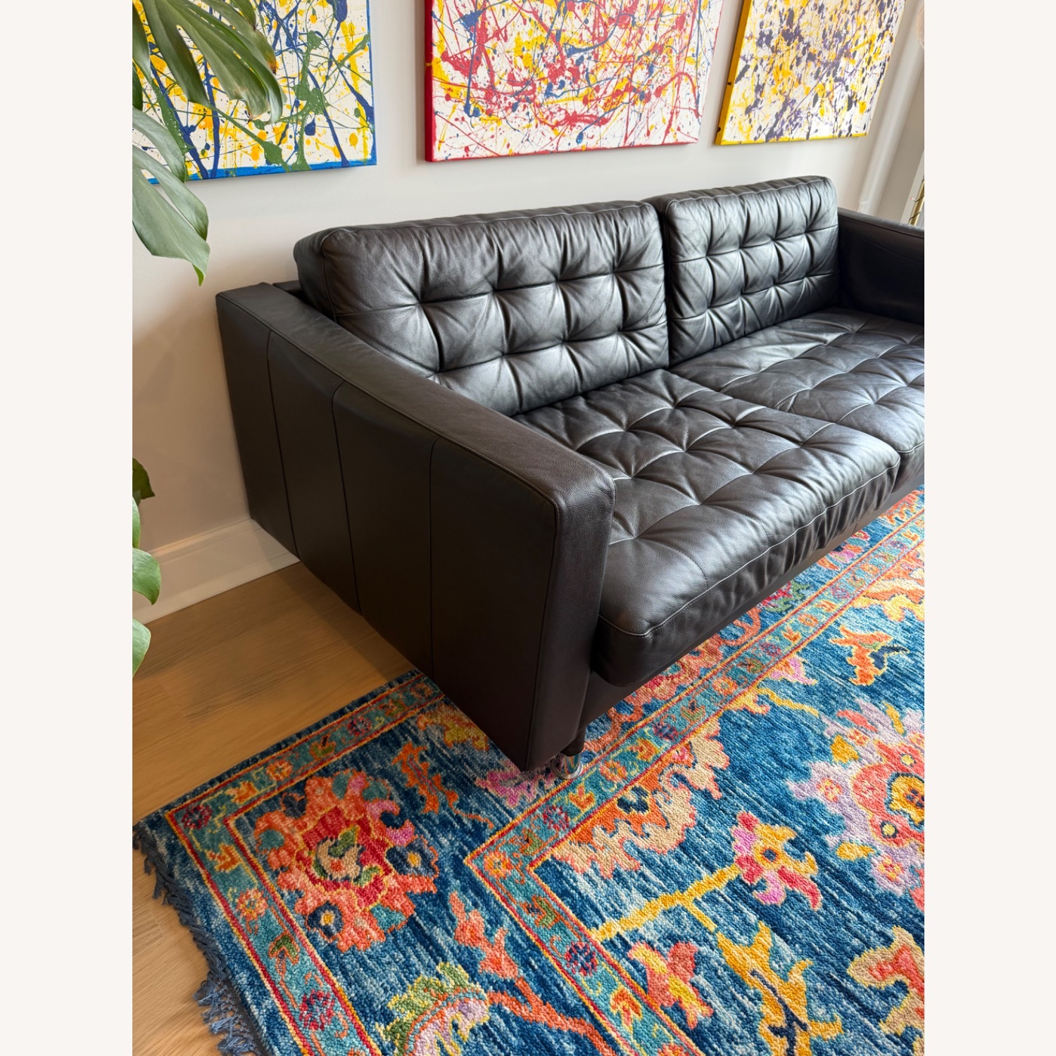 IKEA LANDSKRONA Leather Sofa - image-2