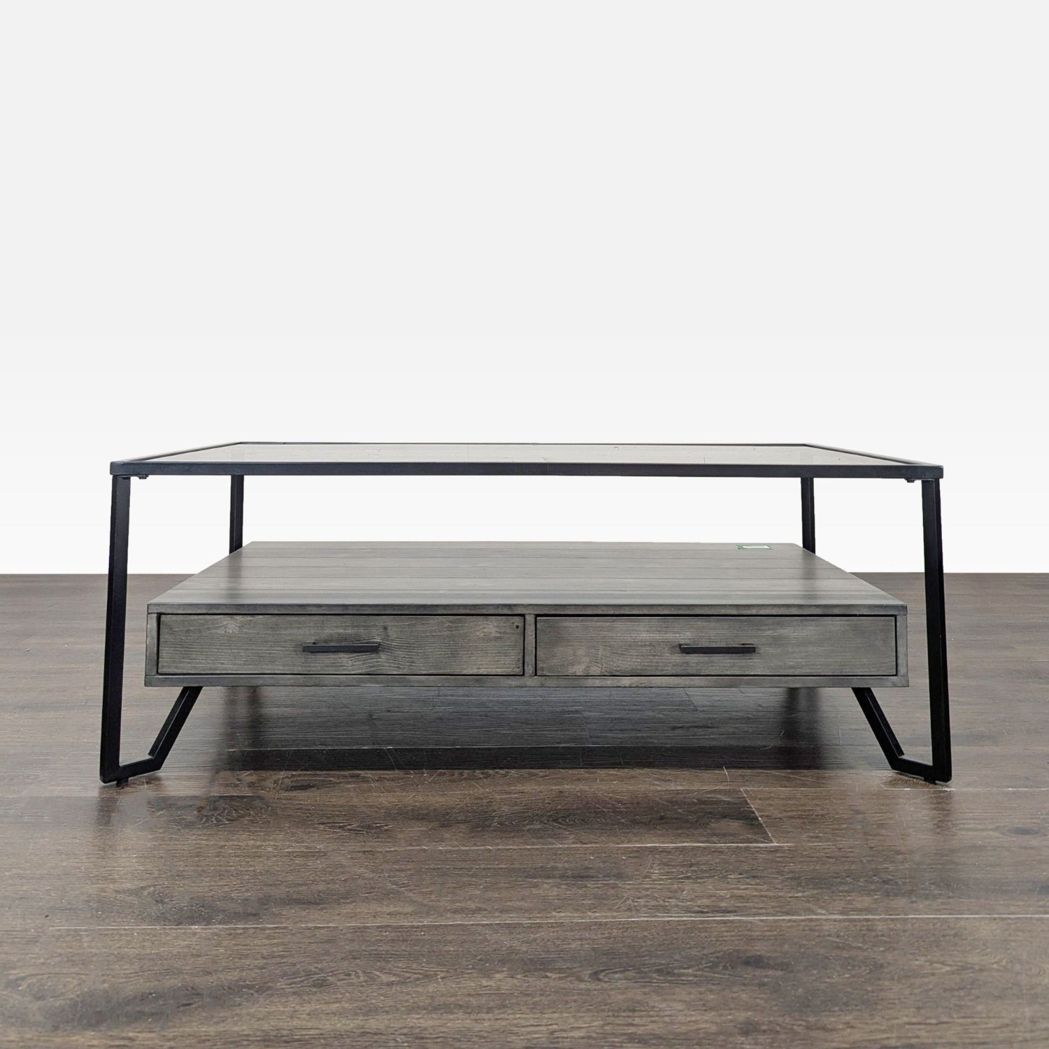 Glass Top Coffee Table with Drawers	 - image-8