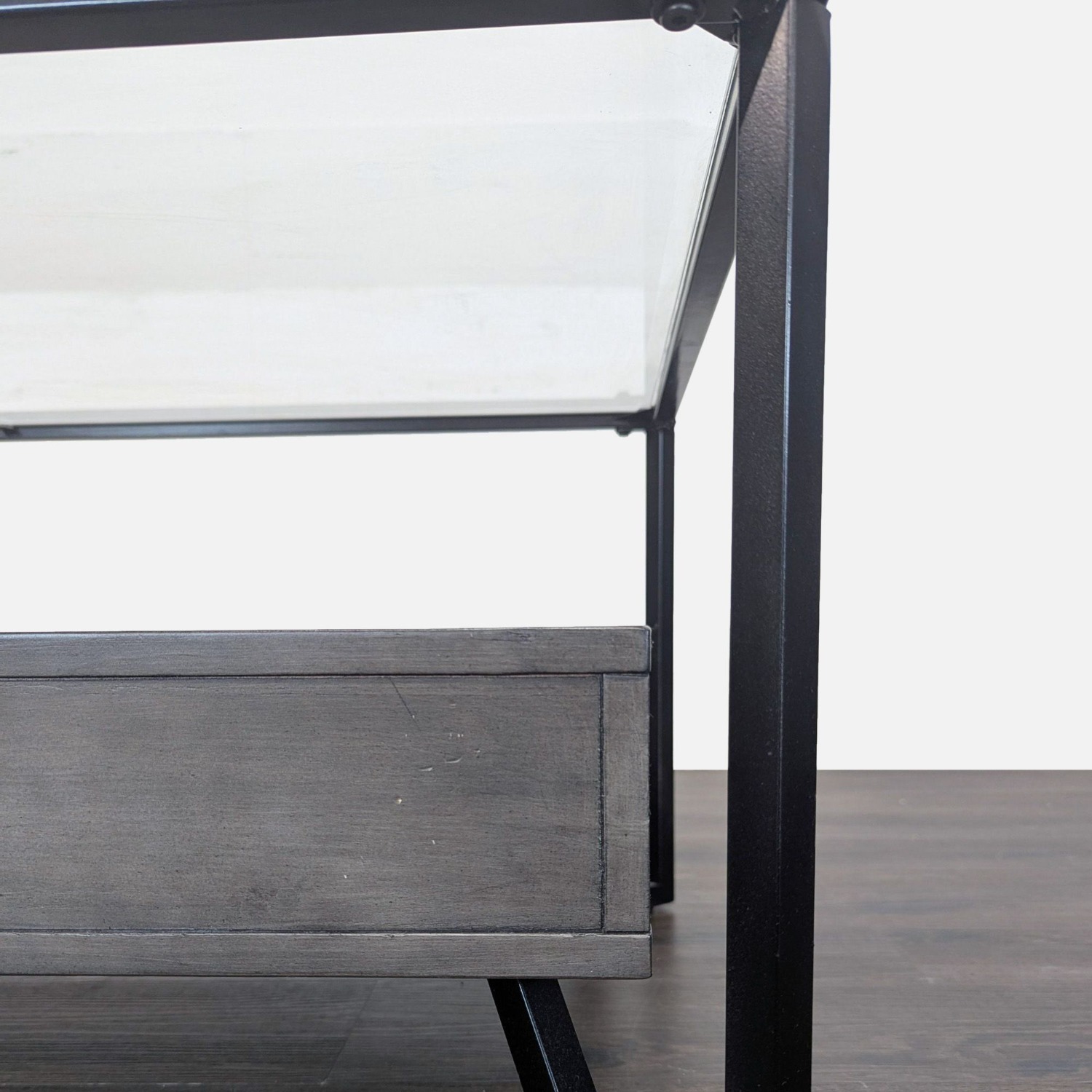 Glass Top Coffee Table with Drawers	 - image-6