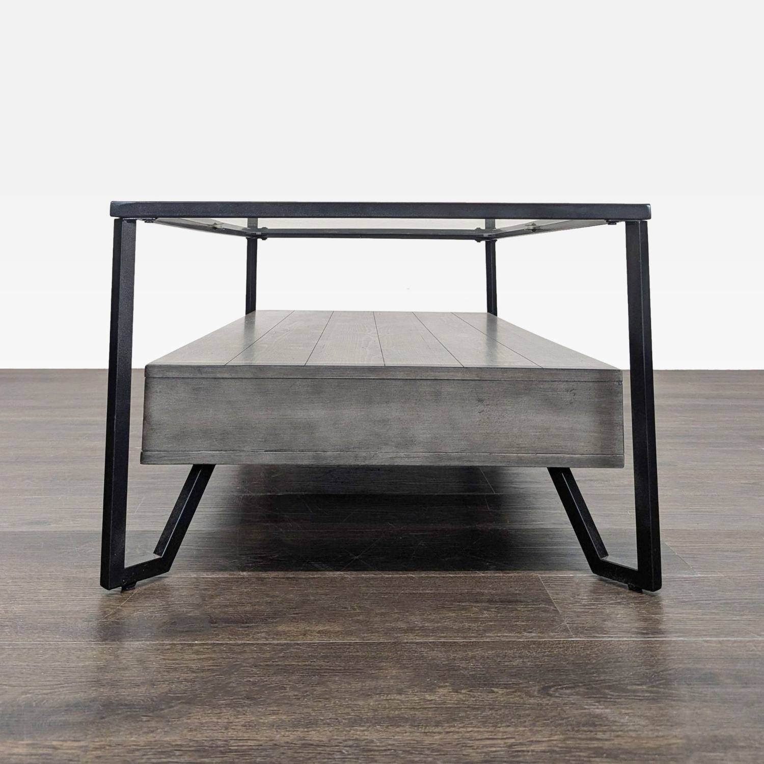 Glass Top Coffee Table with Drawers	 - image-3