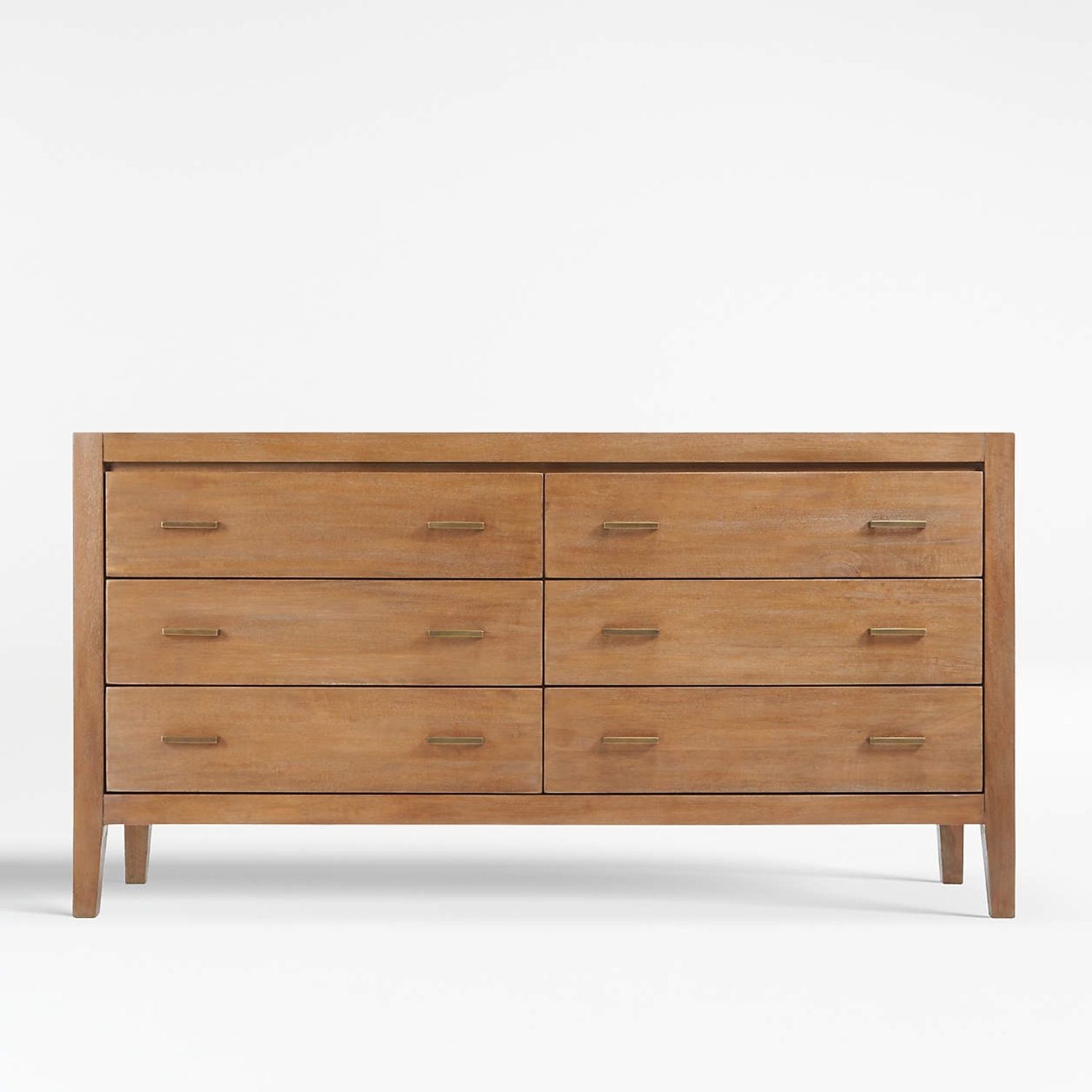 Crate & Barrel Dawson 60" Wood 6-Drawer Dresser - image-4