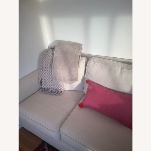 Used Pottery Barn Buchanan 3-Seat Beige Sofa  for sale on AptDeco