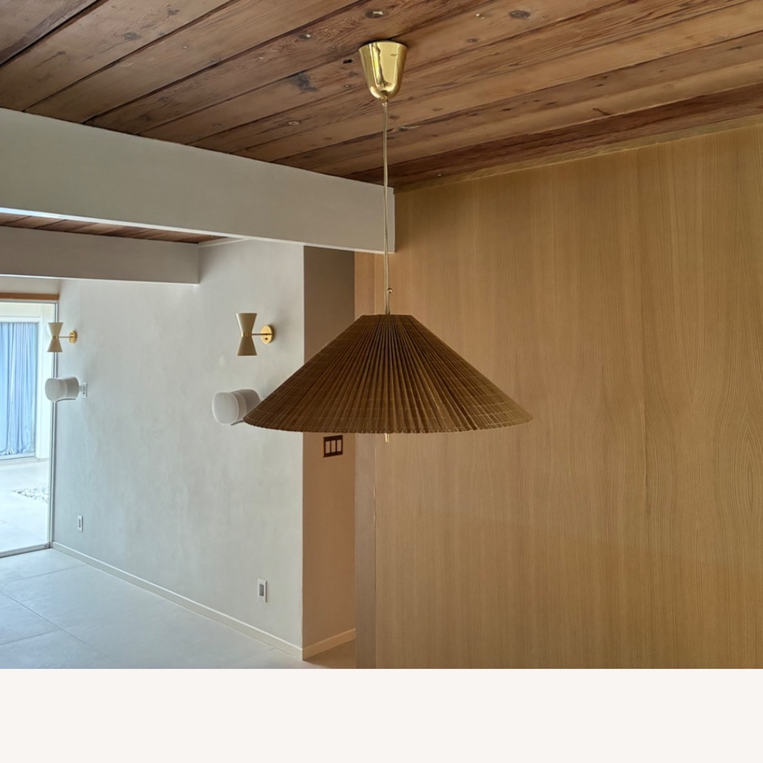 Gubi 1972 Pendant Gold Bamboo Ceiling Lamp - image-2