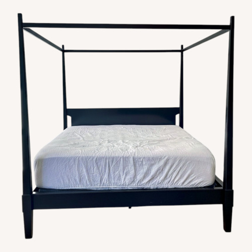 Used Mahogany King Four-Poster King Bed for sale on AptDeco