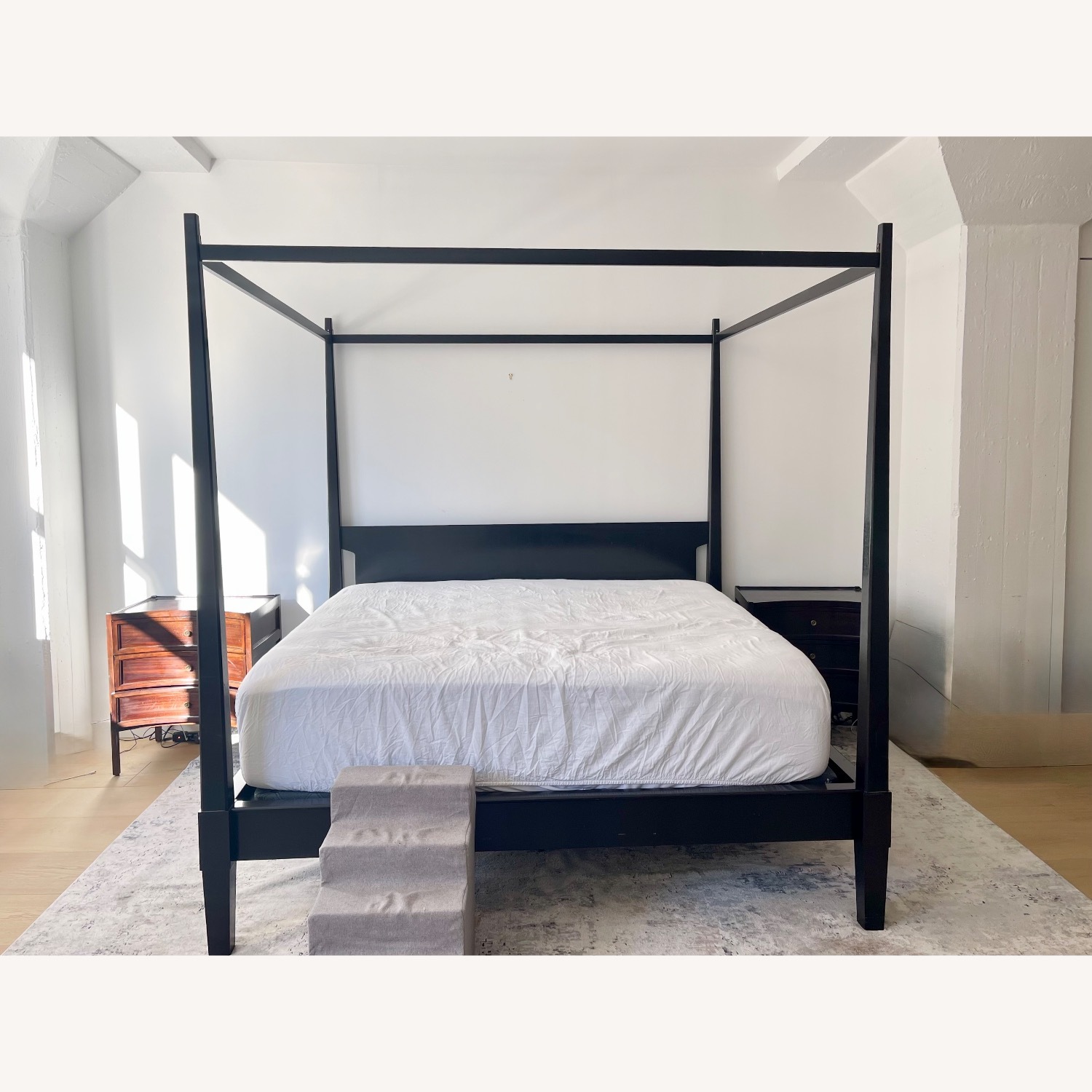 Mahogany King Four-Poster King Bed - image-4
