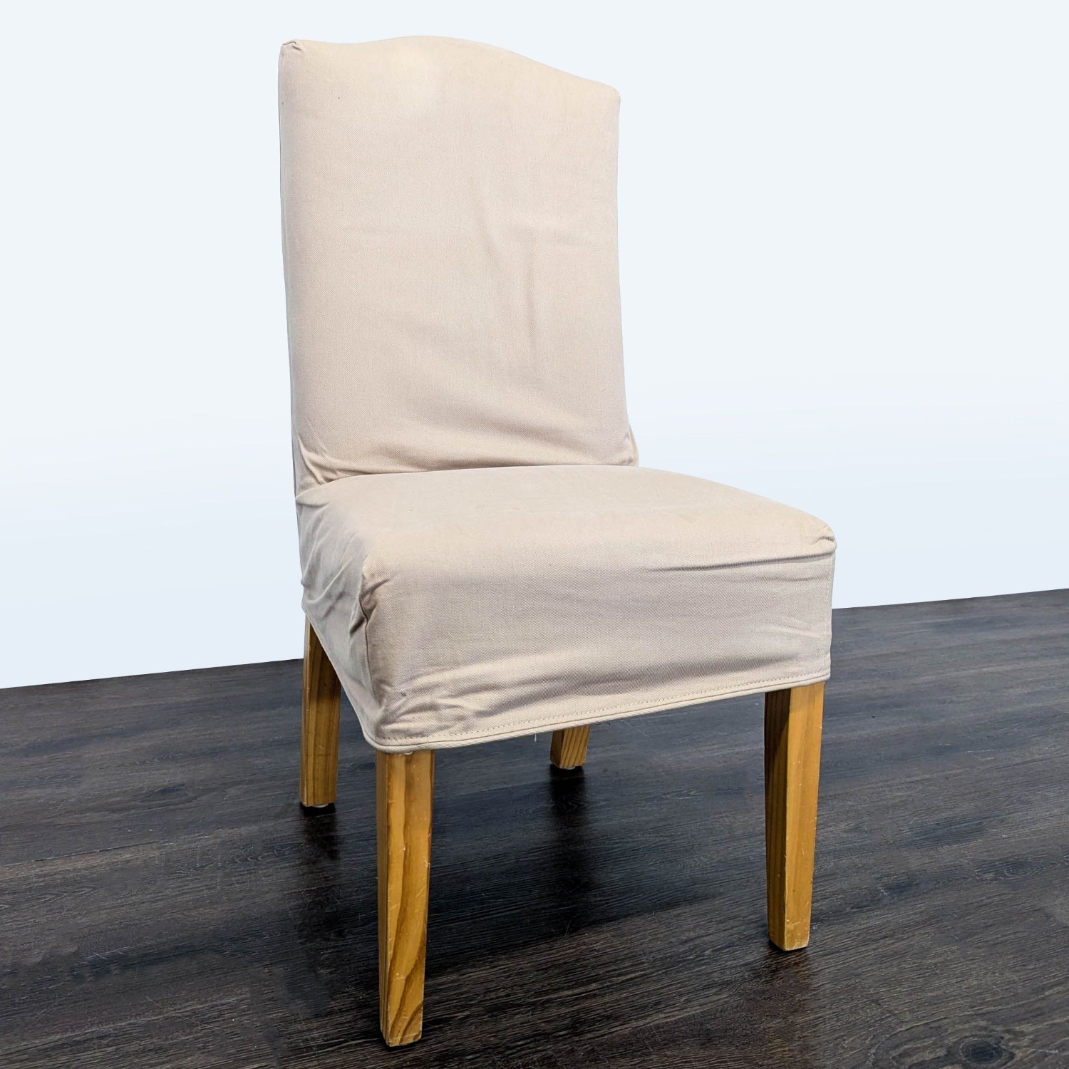 Eight Slip-Covered Dining Chairs	 - image-8