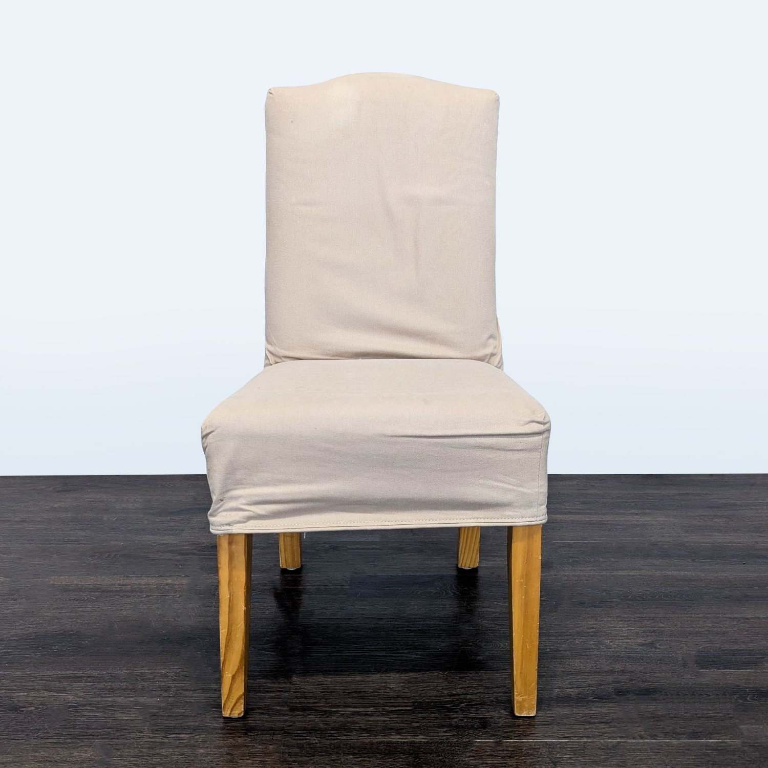 Eight Slip-Covered Dining Chairs	 - image-6