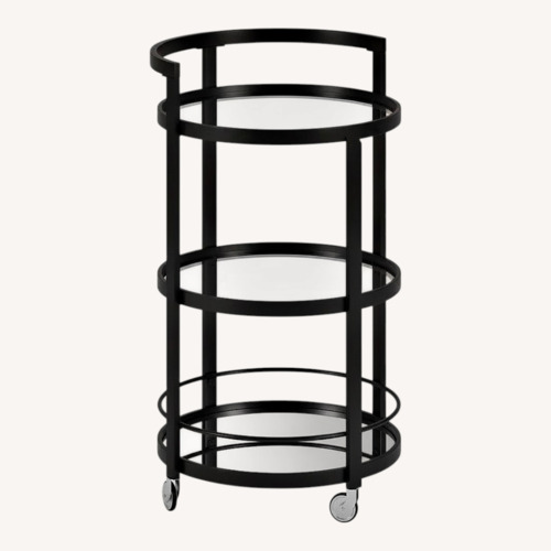 Used Hause 21" Wide Round Bar Cart - 21" Wide for sale on AptDeco