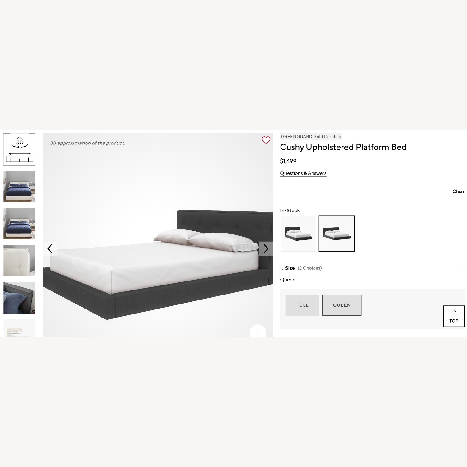 Pottery Barn White Queen Bed - image-1