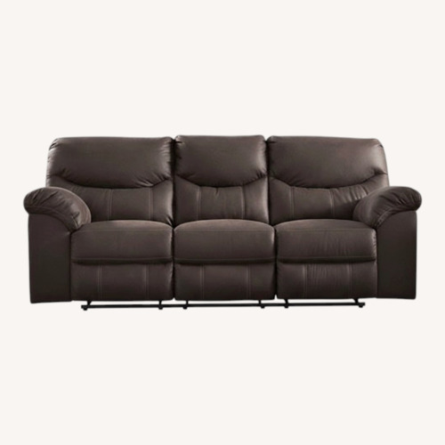 Used Ashley Furniture Boxberg Dark Brown Fabric 3+ Seater Sofa for sale on AptDeco