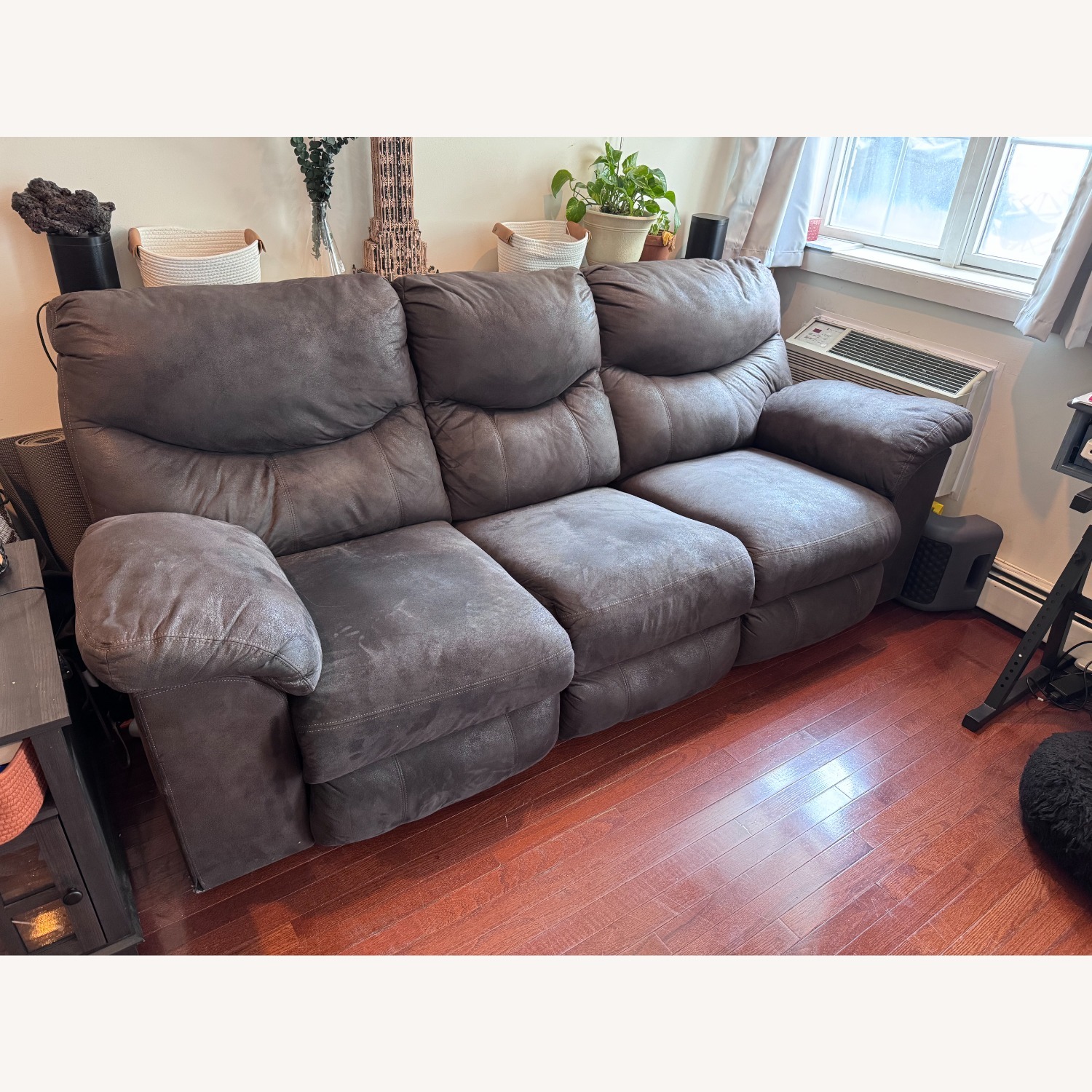 Ashley Furniture Boxberg Dark Brown Fabric 3+ Seater Sofa - image-3