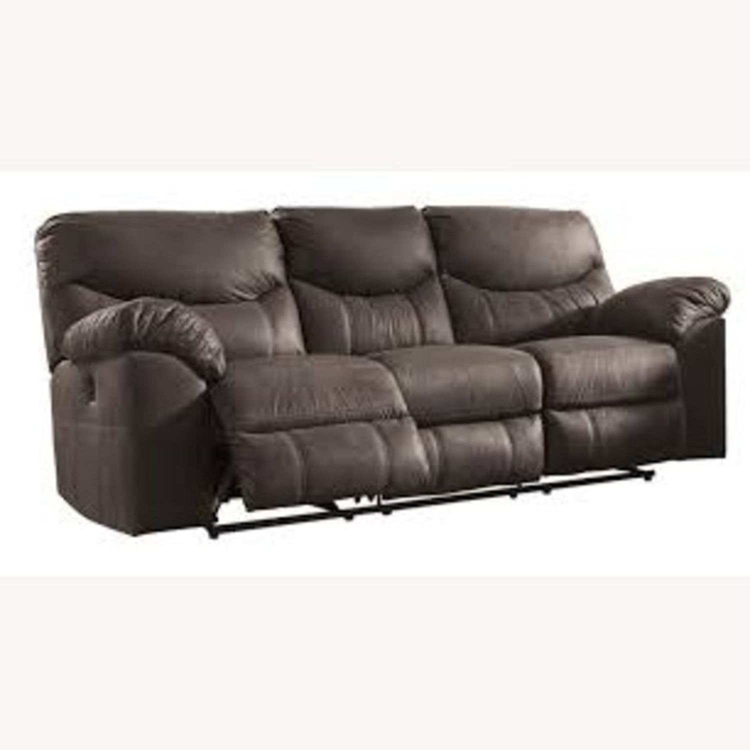 Ashley Furniture Boxberg Dark Brown Fabric 3+ Seater Sofa - image-4