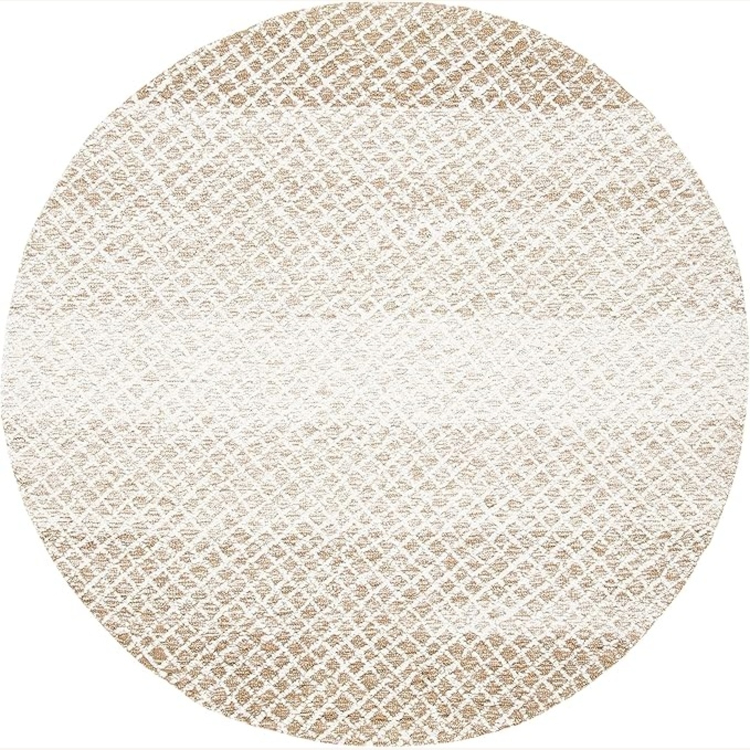 Safavieh 5' Beige/Ivory Wool Micro-Loop Round  Area Rug - image-7