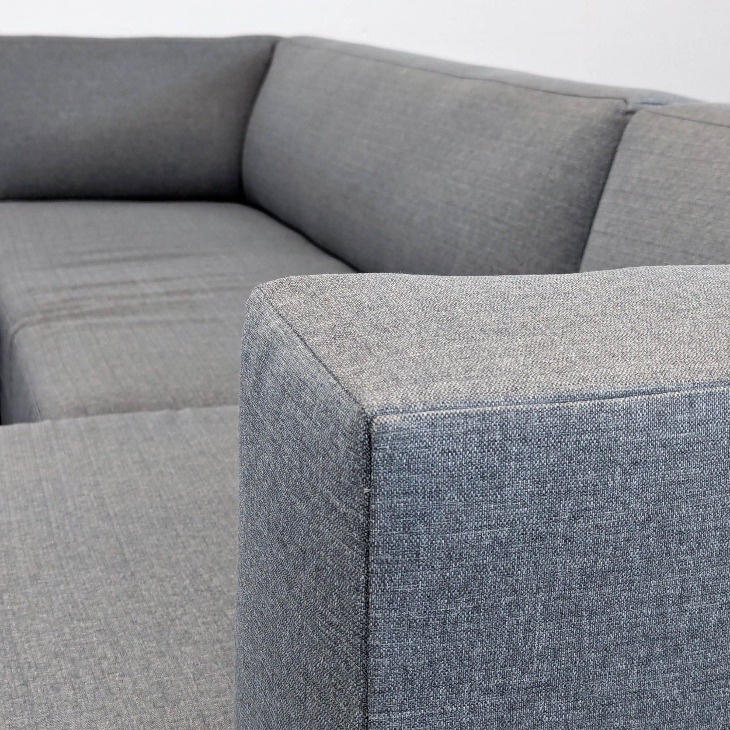 Room & Board Chelsea Modern Gray Sectional Sofa  - image-3