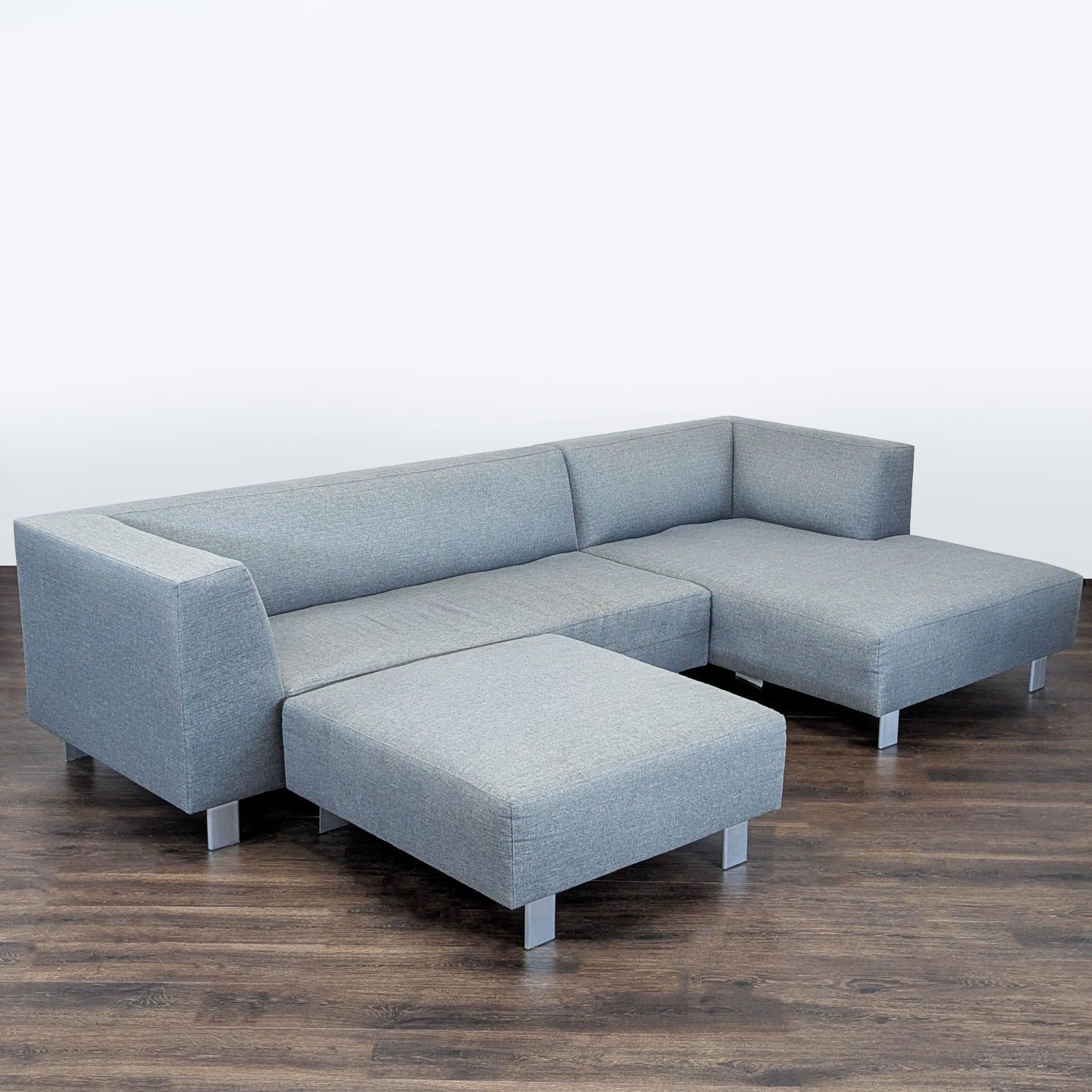 Room & Board Chelsea Modern Gray Sectional Sofa  - image-7