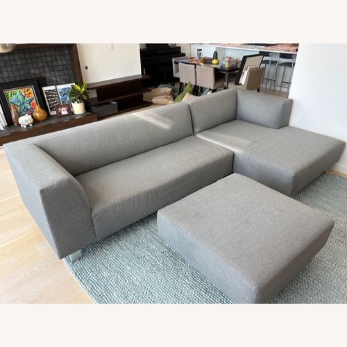 Used Room & Board Chelsea Modern Gray Sectional Sofa  for sale on AptDeco
