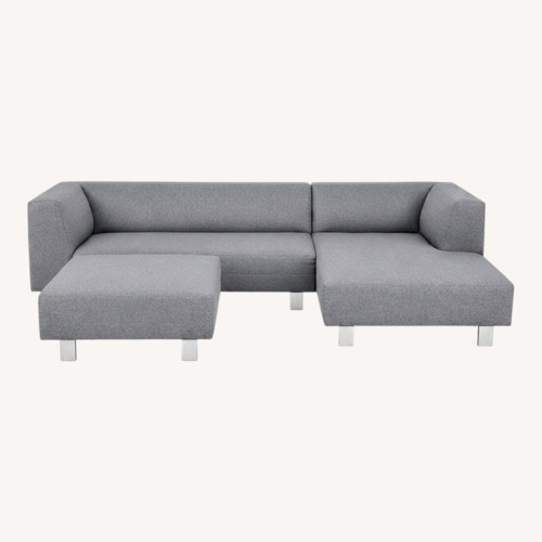 Used Room & Board Chelsea Modern Gray Sectional Sofa for sale on AptDeco