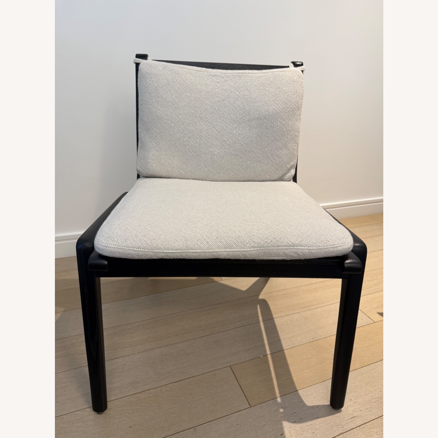 Stellarworks Ren Black Oak Armless Dining Chair x6 - image-1