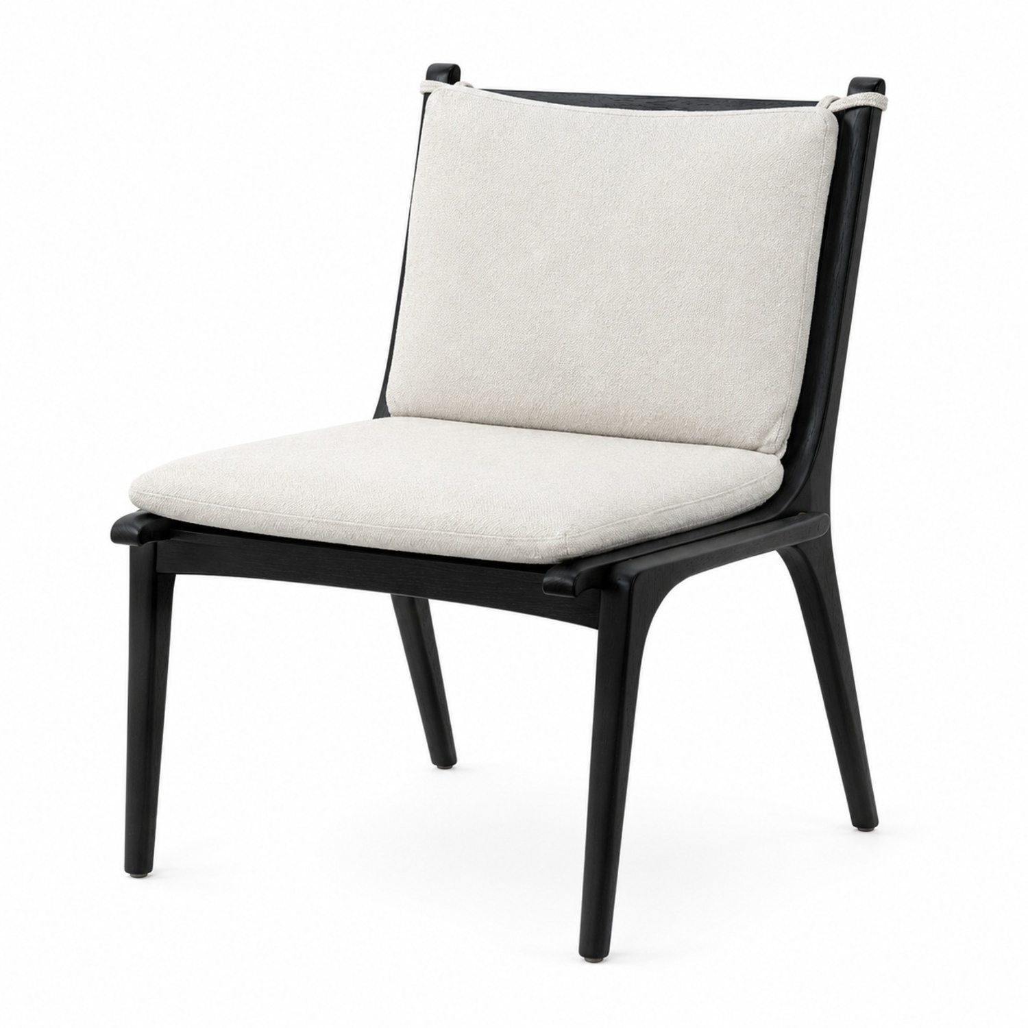 Stellarworks Ren Black Oak Armless Dining Chair x6 - image-8
