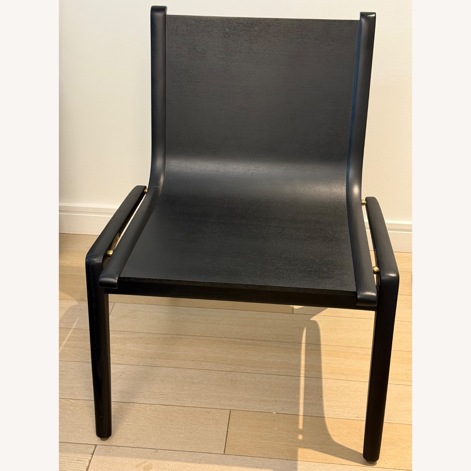 Stellarworks Ren Black Oak Armless Dining Chair x6 - image-3