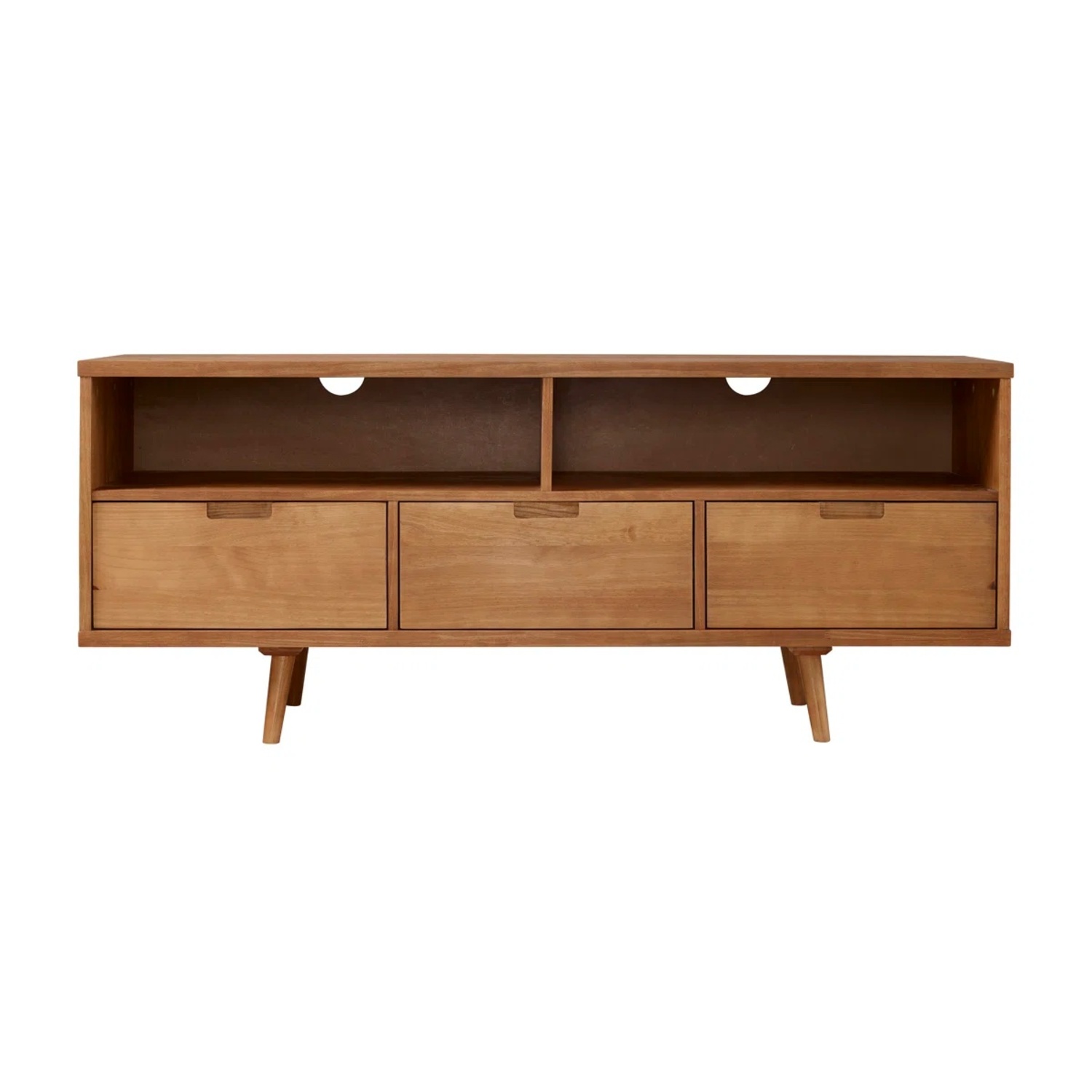 Wayfair Midcentury Modern Walnut Wood TV Console - image-4