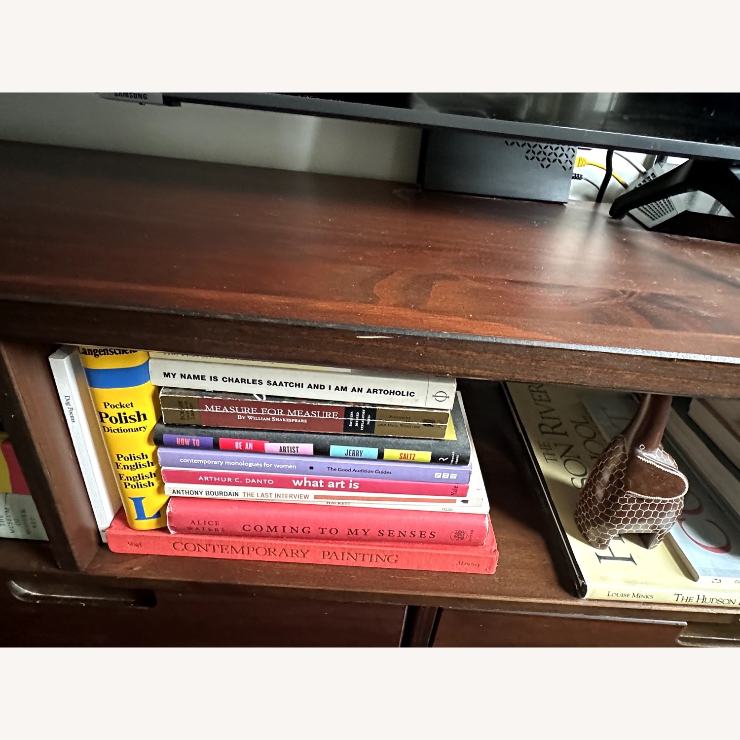 Wayfair Midcentury Modern Walnut Wood TV Console - image-2