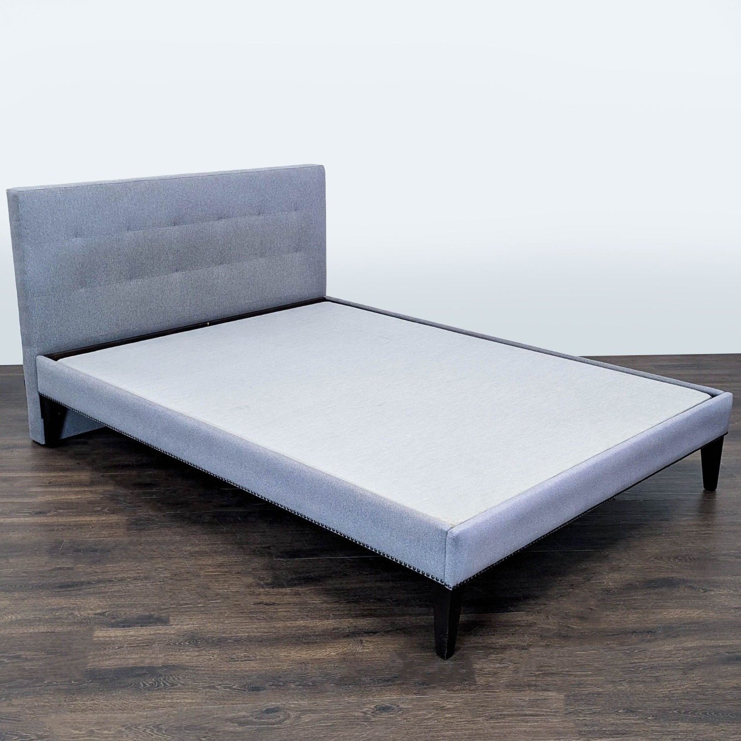 West Elm Modern Upholstered Bed Frame  - image-9