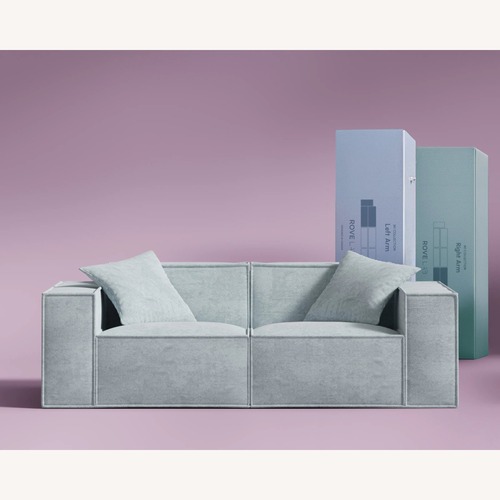 Used Rove Lab M1 Modern Hydrogen Blue Loveseat  for sale on AptDeco