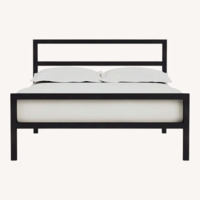 Room & Board Parsons Black Metal Queen Bed