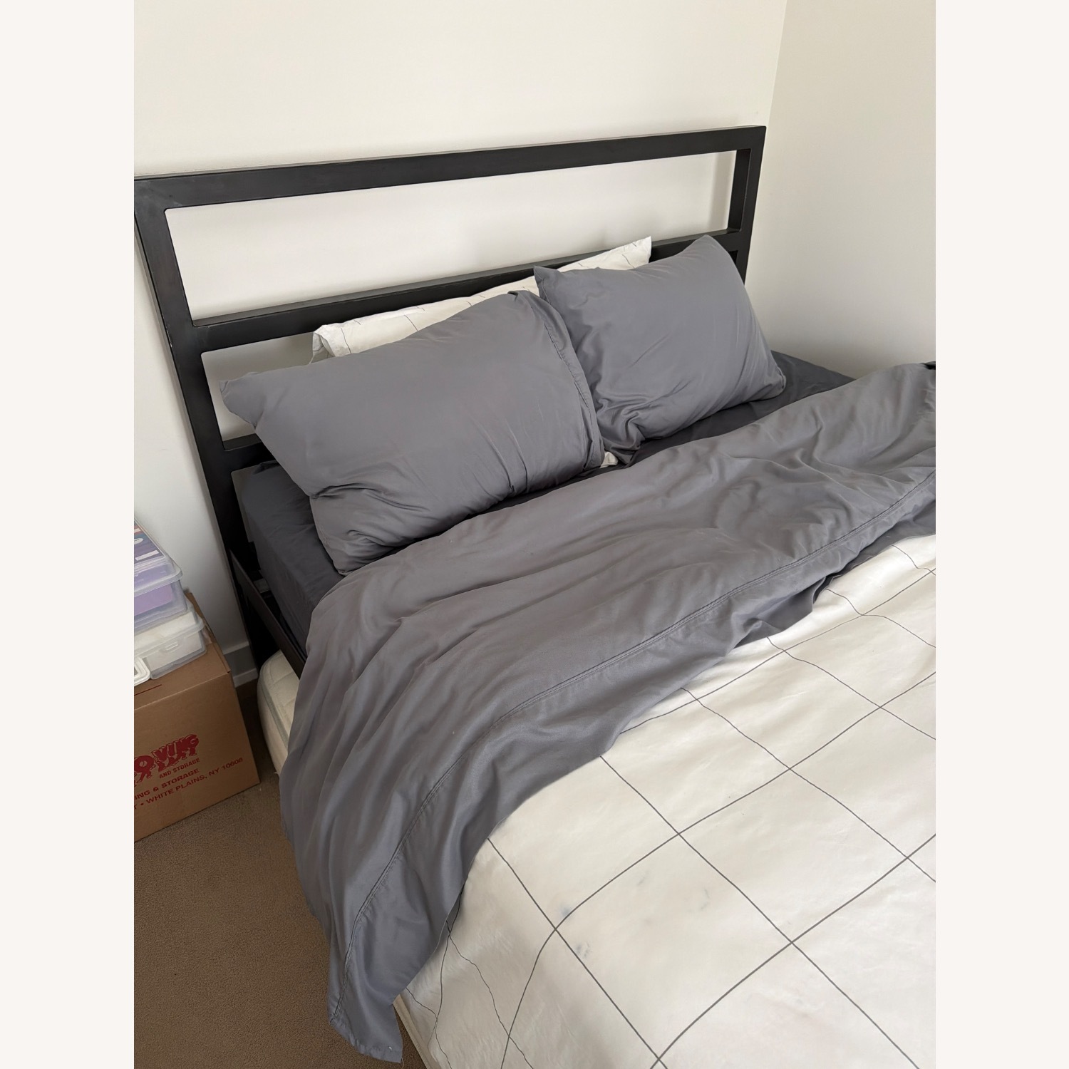 Room & Board Parsons Black Metal Queen Bed - image-3