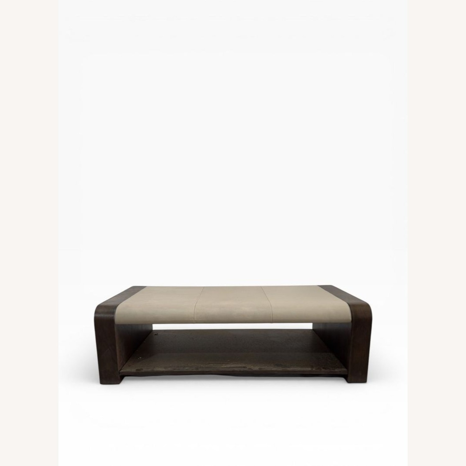 Alder & Tweed Leather Top Coffee Table - image-2