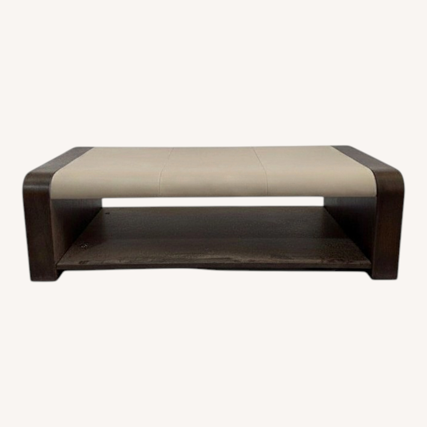 Alder & Tweed Leather Top Coffee Table - image-0