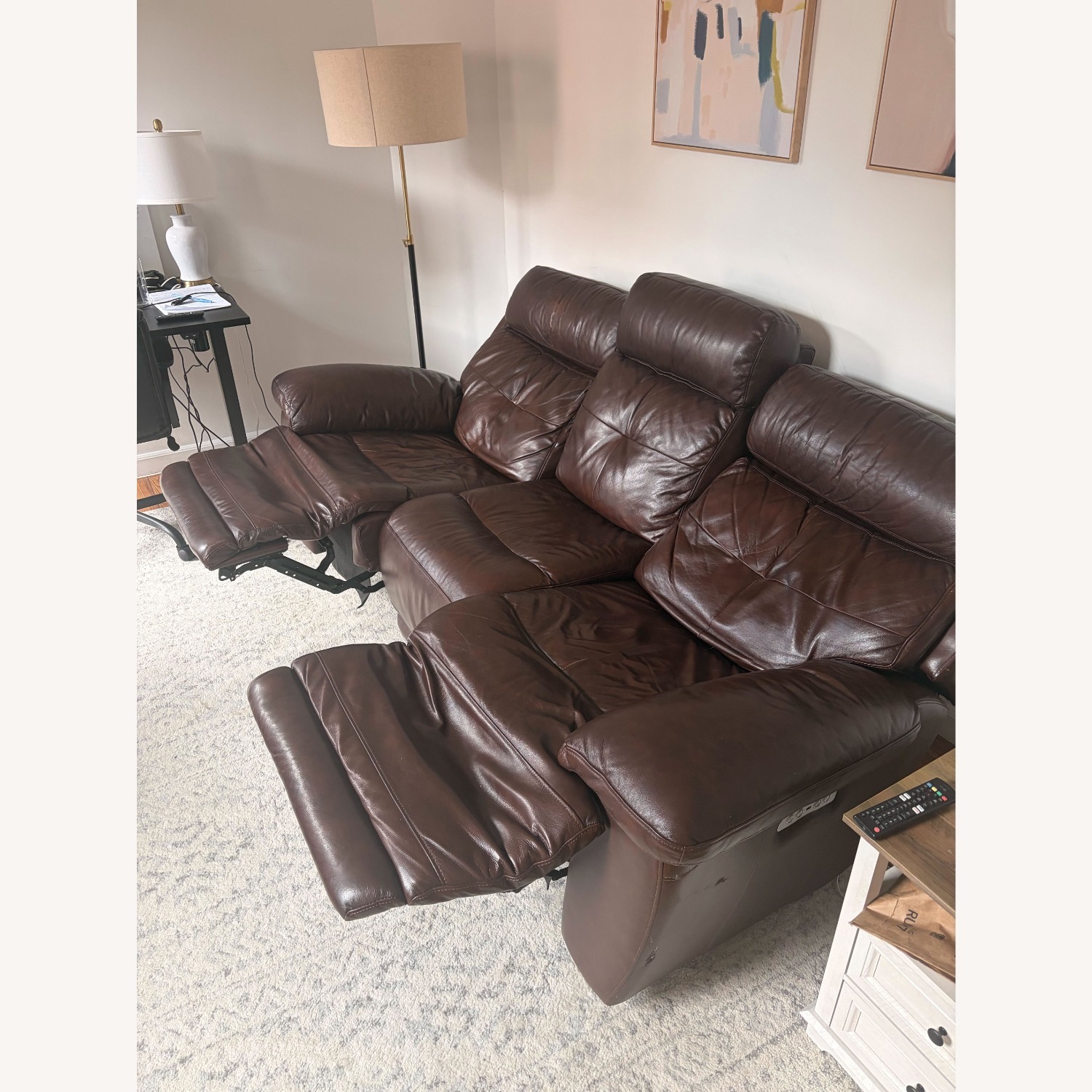 James Leather Power-recliner Couch - image-2