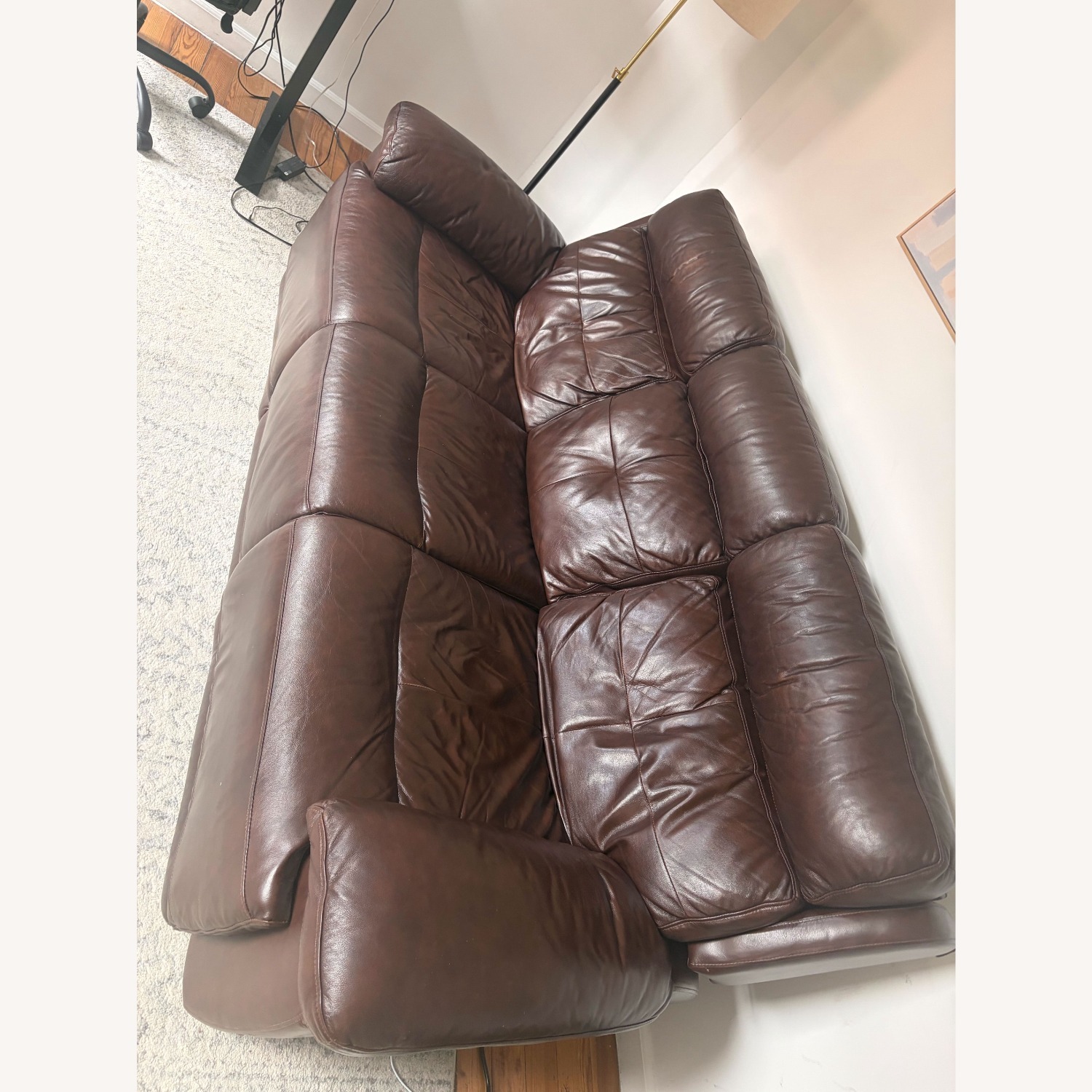 James Leather Power-recliner Couch - image-3