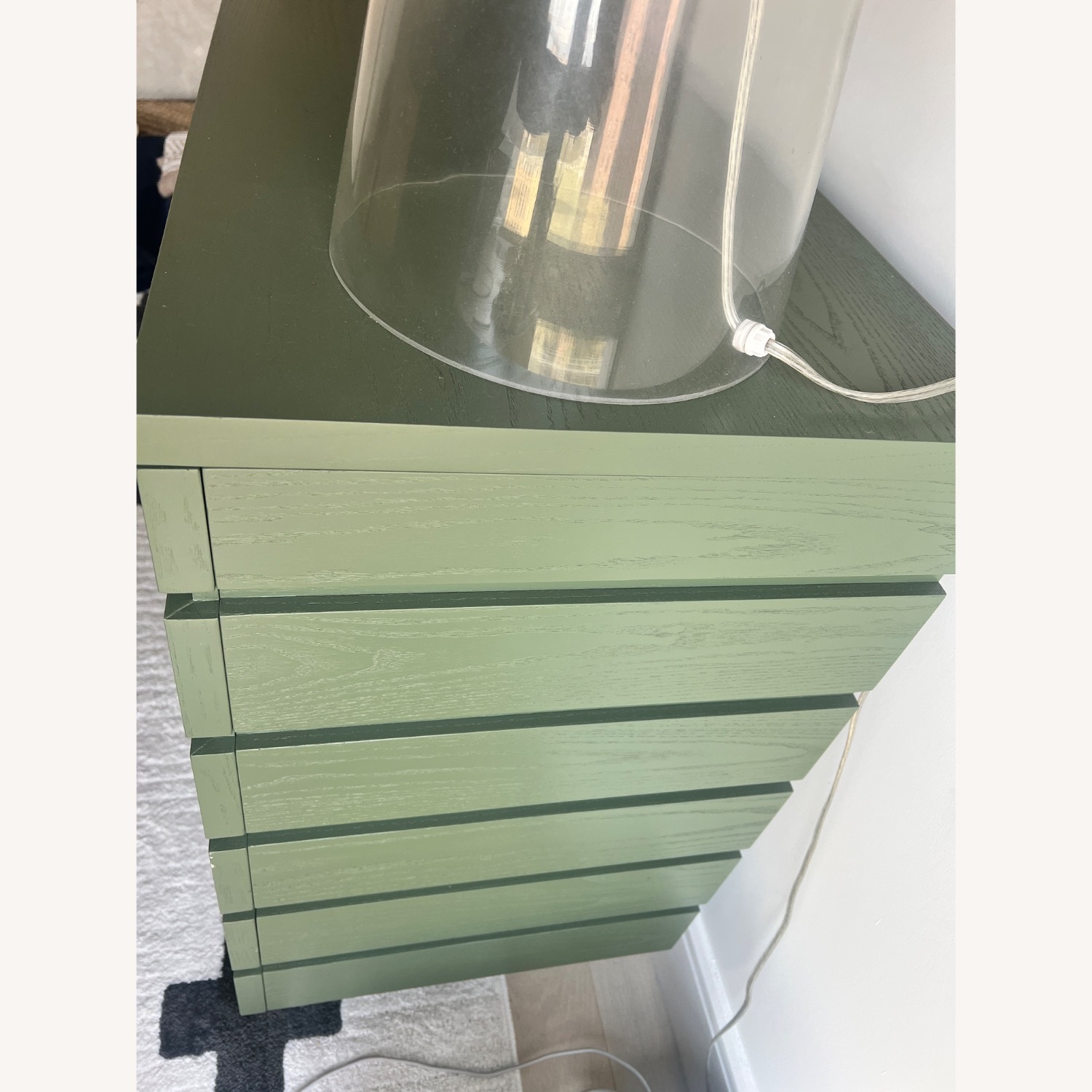 Crate & Kids Green Stripe Wide Dresser - image-7