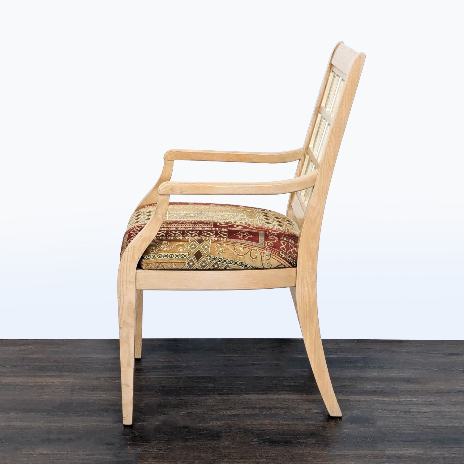 Set of 6 Wood Upholstered Dining Chair  - image-4