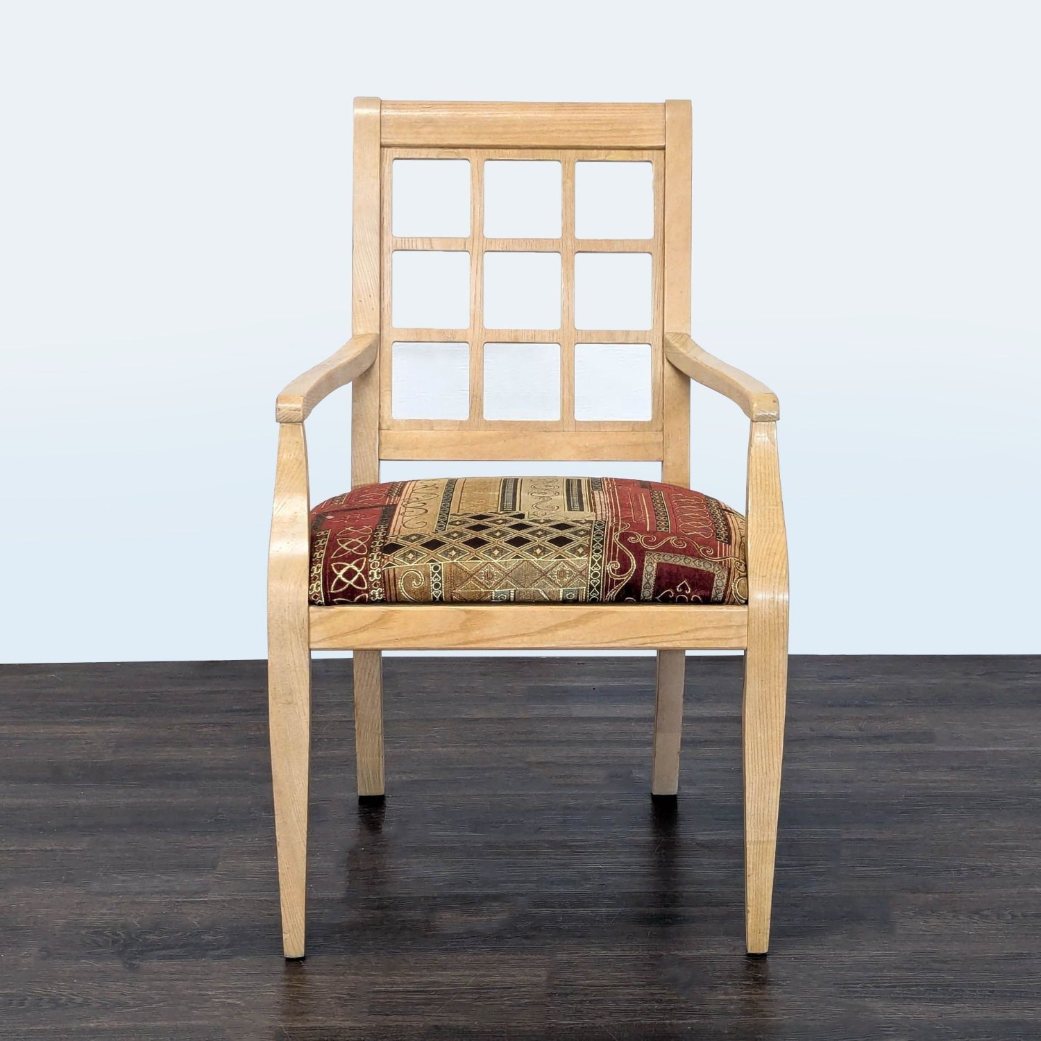 Set of 6 Wood Upholstered Dining Chair  - image-8