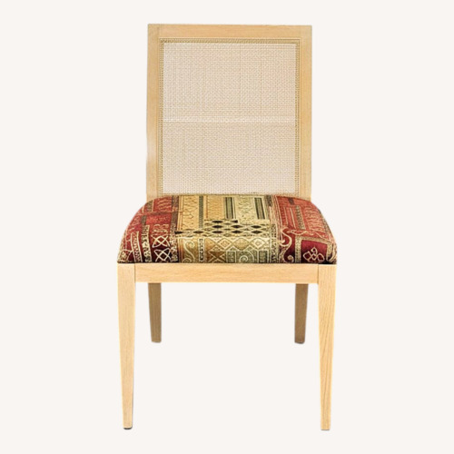 Used Set of 6 Wood Upholstered Dining Chair for sale on AptDeco
