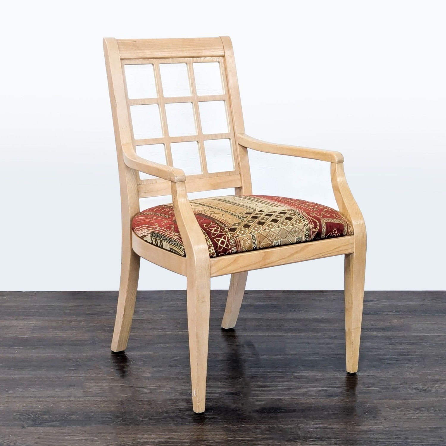 Set of 6 Wood Upholstered Dining Chair  - image-7