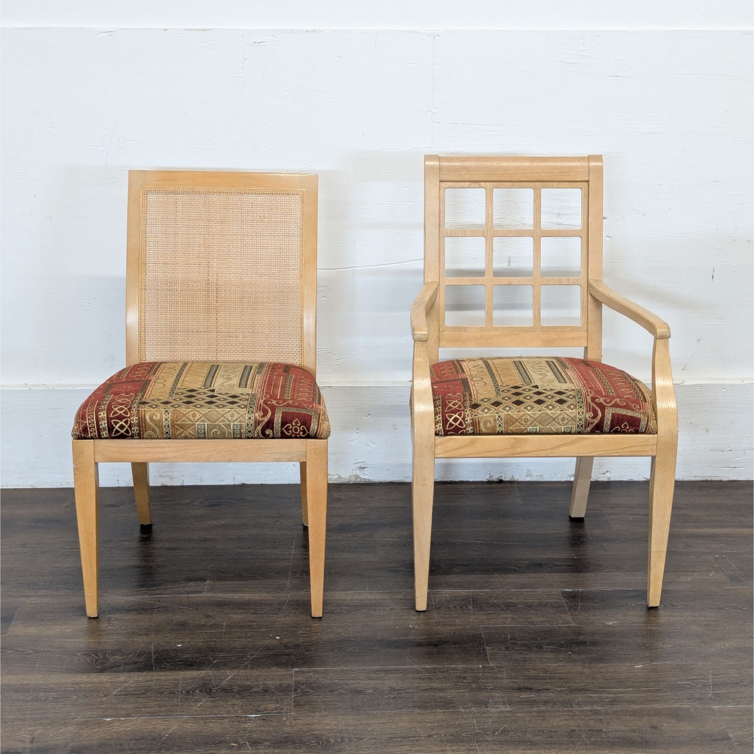 Set of 6 Wood Upholstered Dining Chair  - image-16