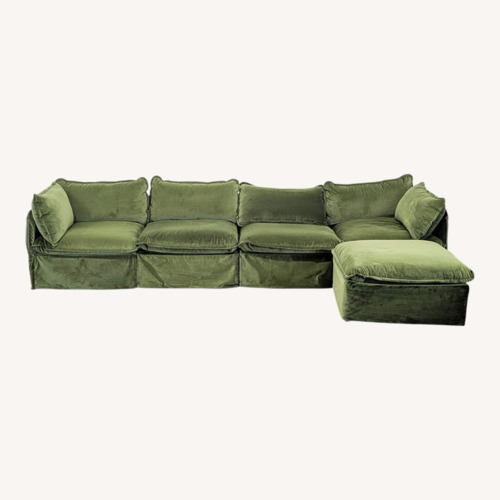 Used Anabei Modern Modular Washable Sectional in Olivine for sale on AptDeco