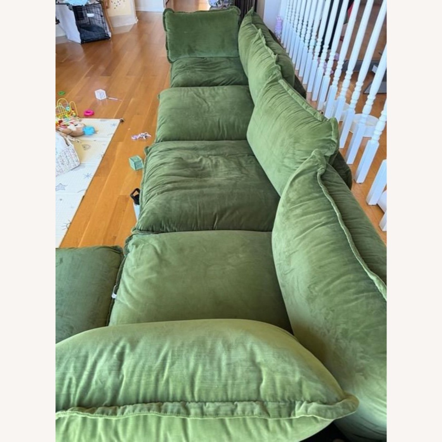 Anabei Modern Modular Washable Sectional in Olivine - image-2