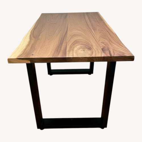 Used Custom Live Edge Wood Dining Table for sale on AptDeco