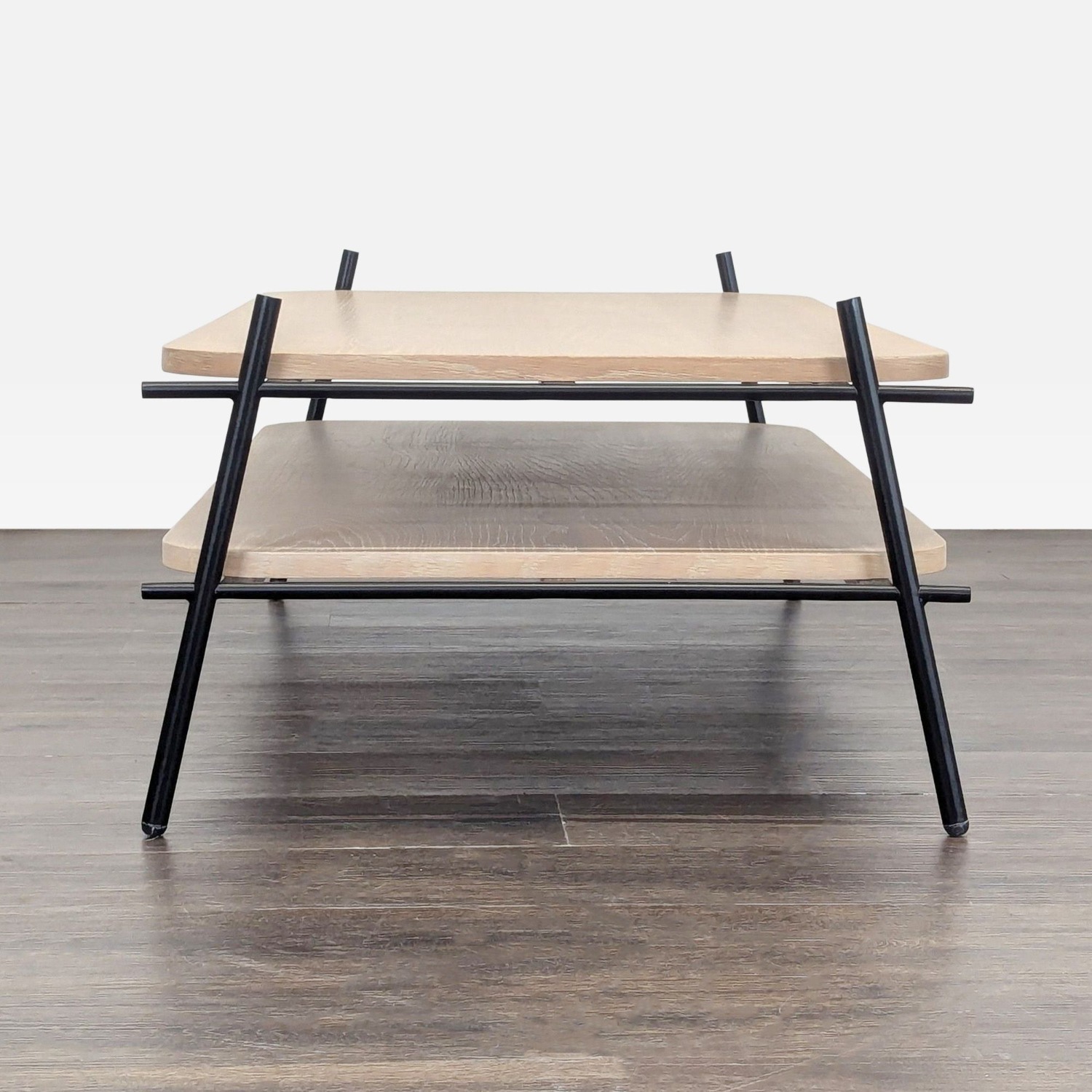 Two Tier Coffee Table on Metal Rod Frame	 - image-7