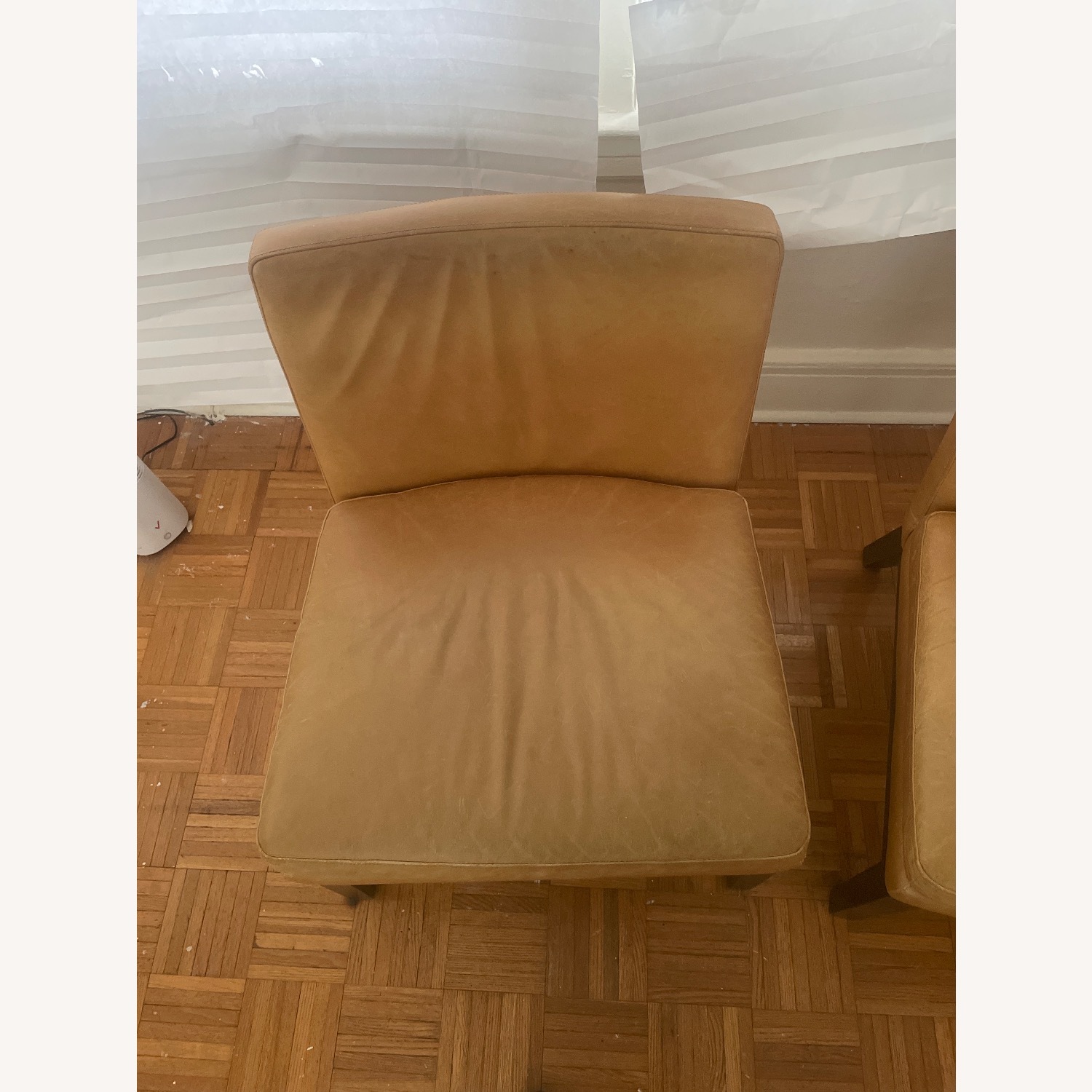 West Elm Leather Slipper Chair - image-5