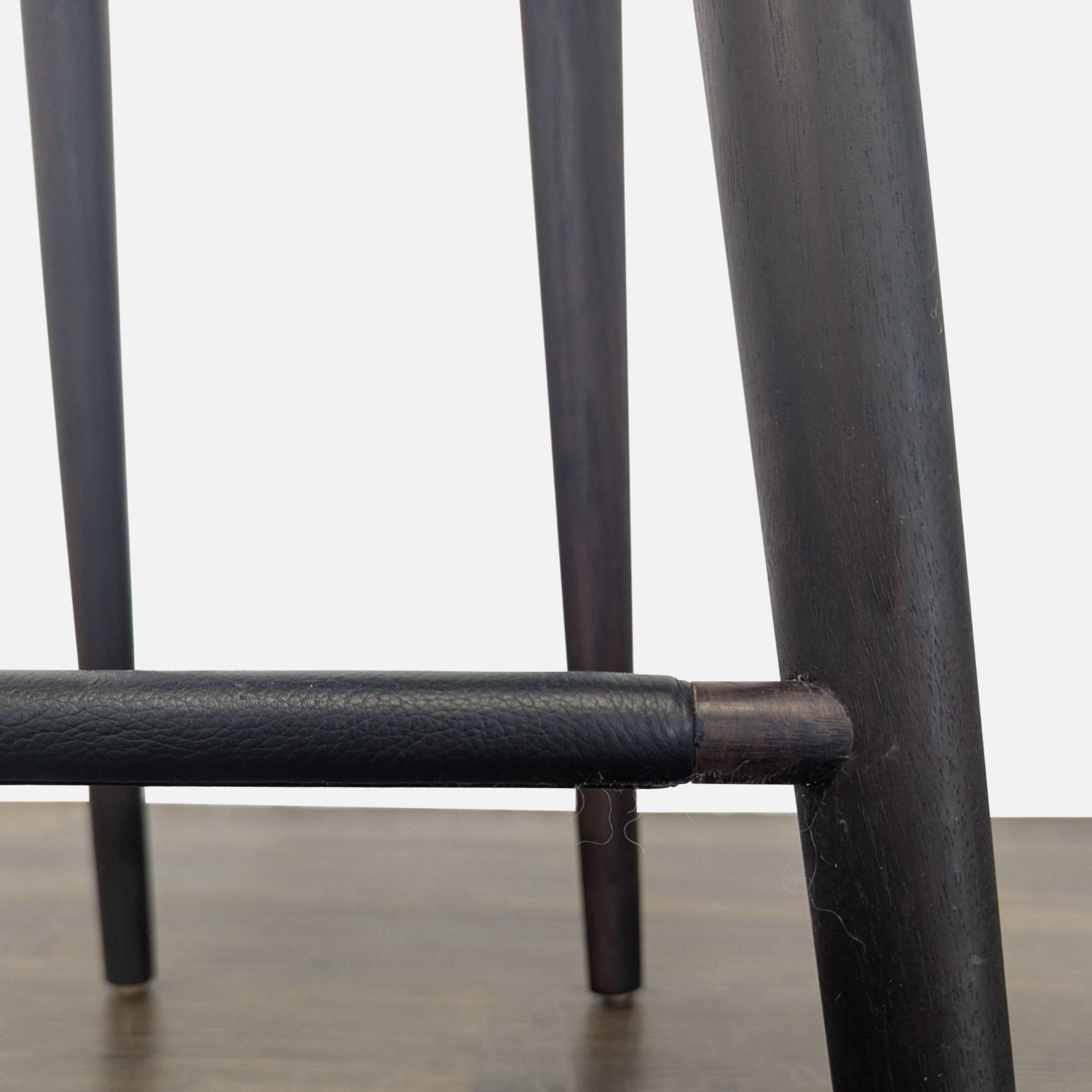 Set of Four Wood Saddle Stools	 - image-8