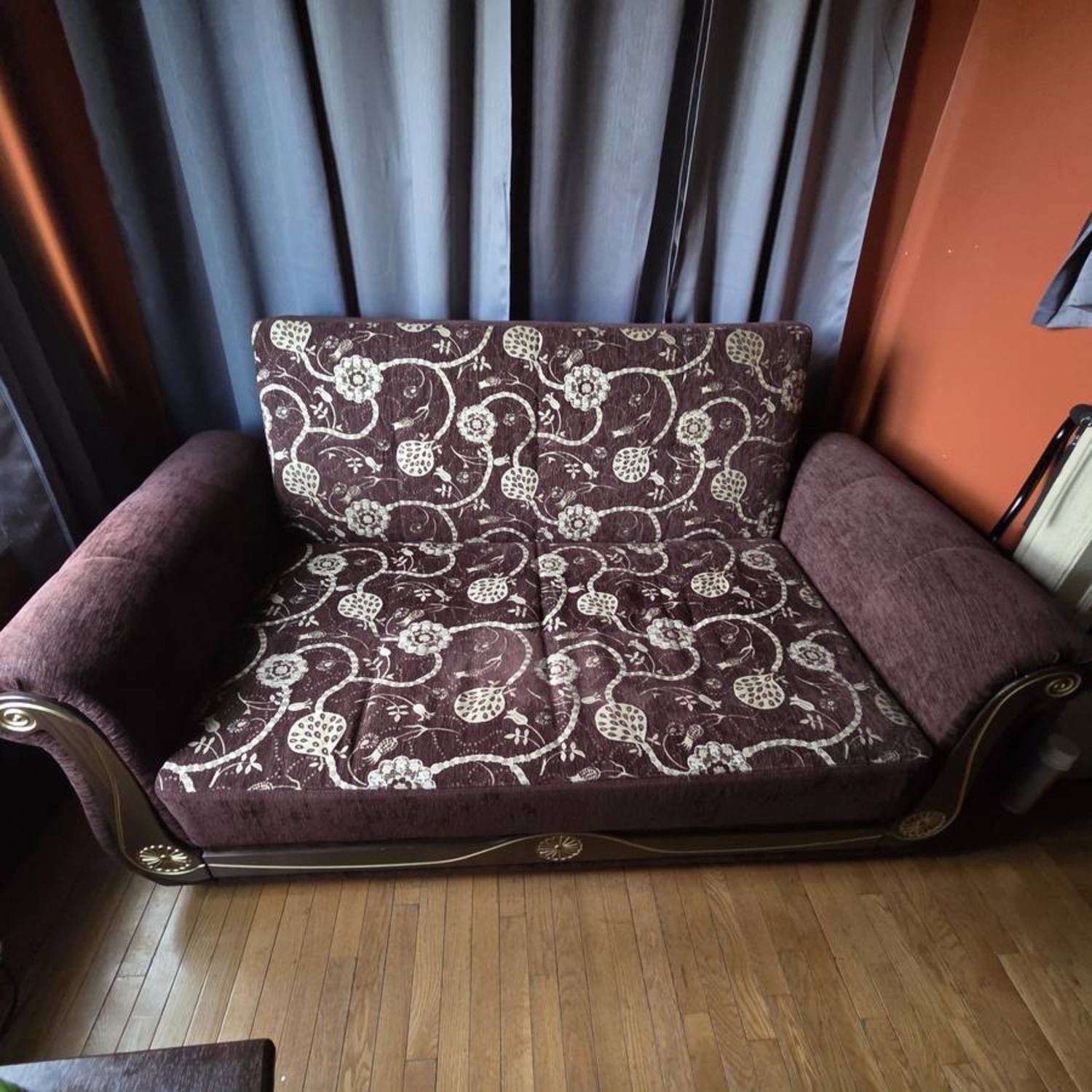 Dark Brown Fabric 3+ Seater Sofa - image-7