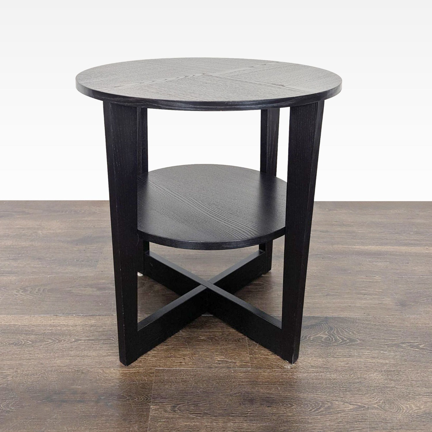 Wood End Table with Shelf - image-5