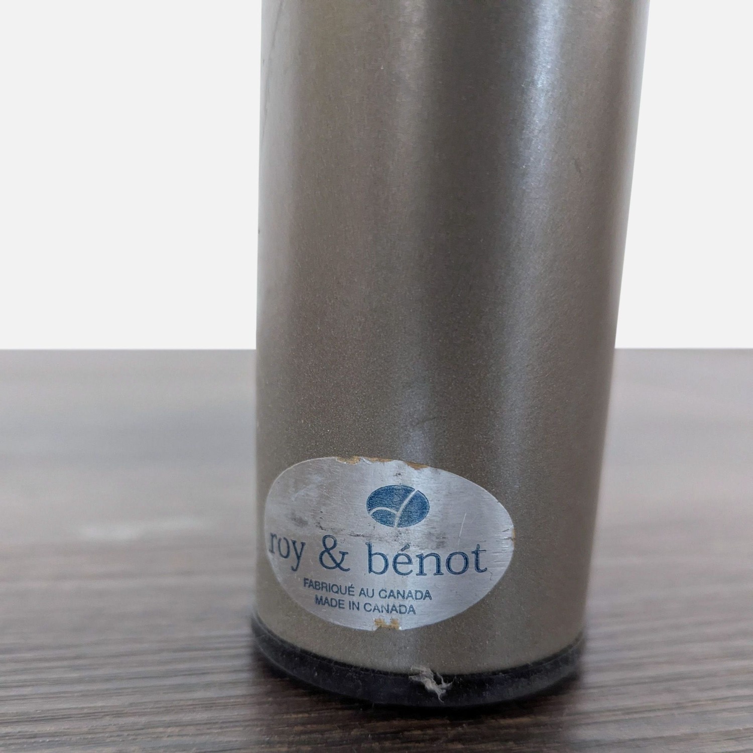 Roy & Benot Glass Top End Table on Metal Base - image-6